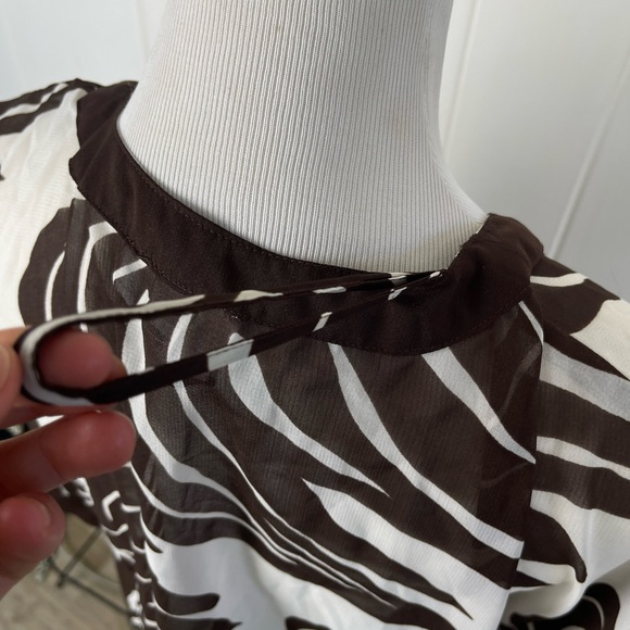 CZ Coverups striped palm Leaf Pattern Swimsuit Coverup - Picture 13 of 16